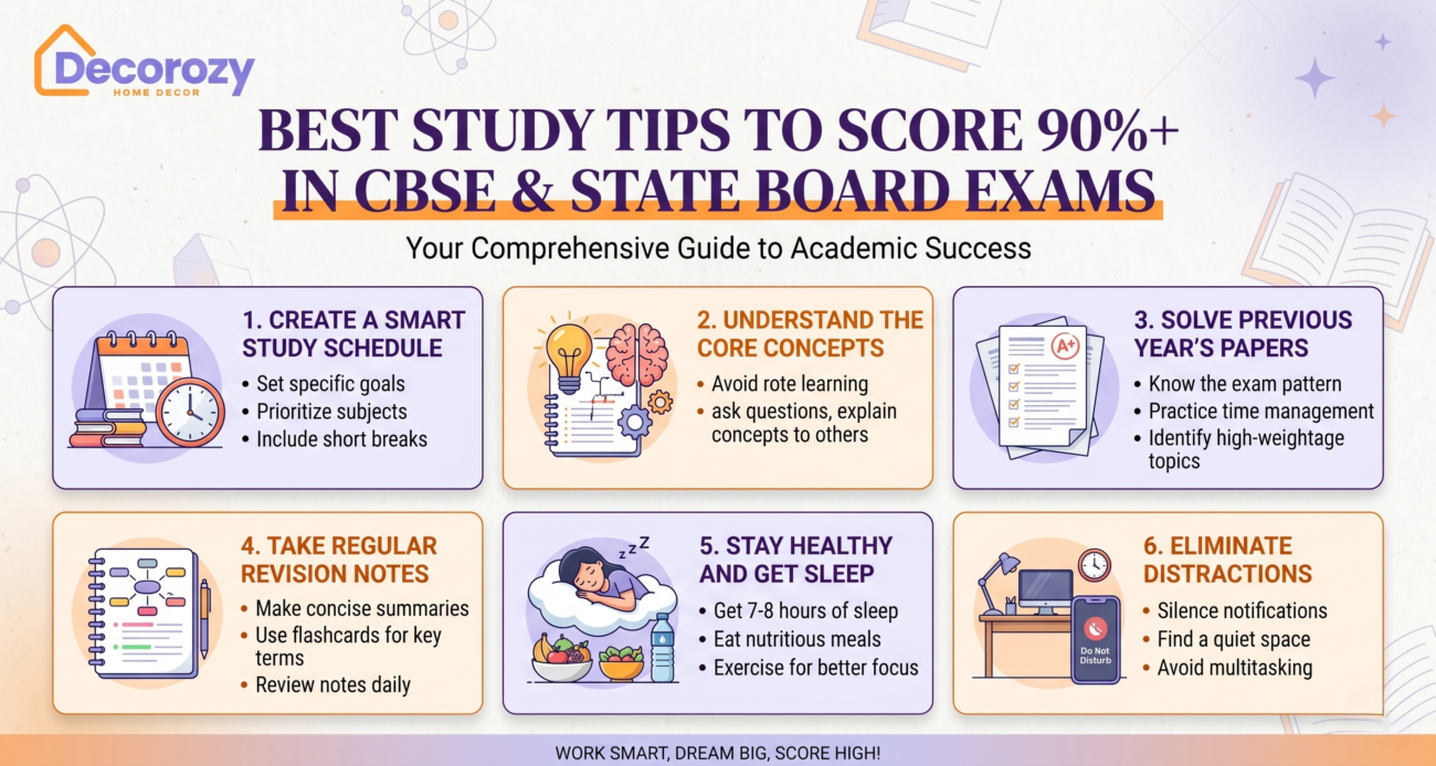 Best Study Tips to Score 90%+ in CBSE & State Board Exams