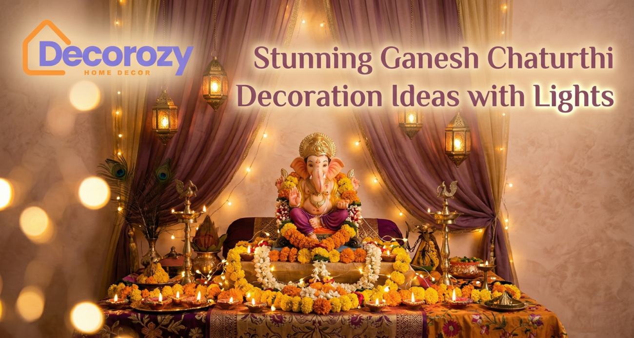 Stunning Ganesh Chaturthi Decoration Ideas with Lights