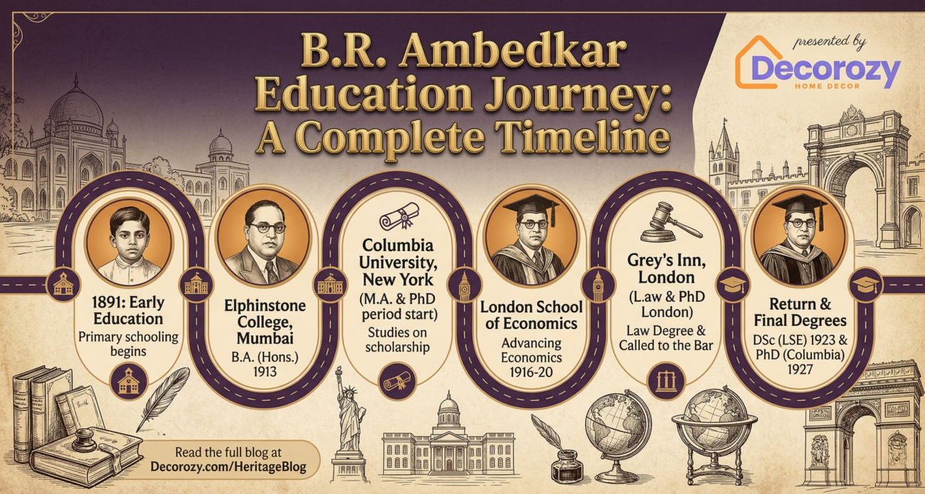 B.R. Ambedkar Education Journey: A Complete Timeline