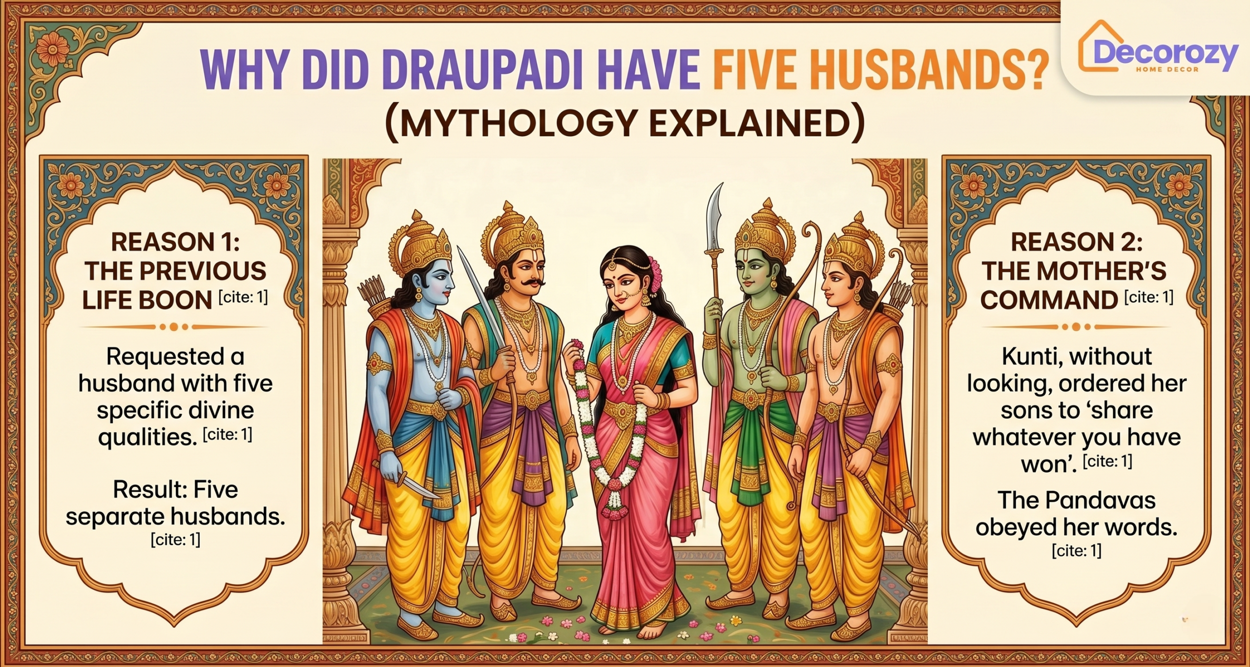 Why Did Draupadi Have Five Husbands? (Mythology Explained)