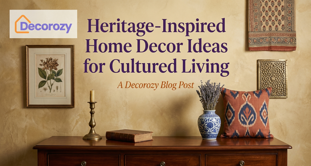 Heritage-Inspired Home Decor Ideas for Cultured Living