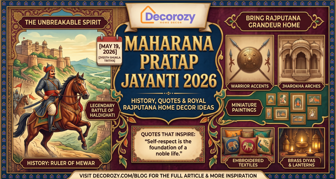 Maharana Pratap Jayanti 2026: Date, History, Quotes, and Royal Rajputana Home Decor Ideas