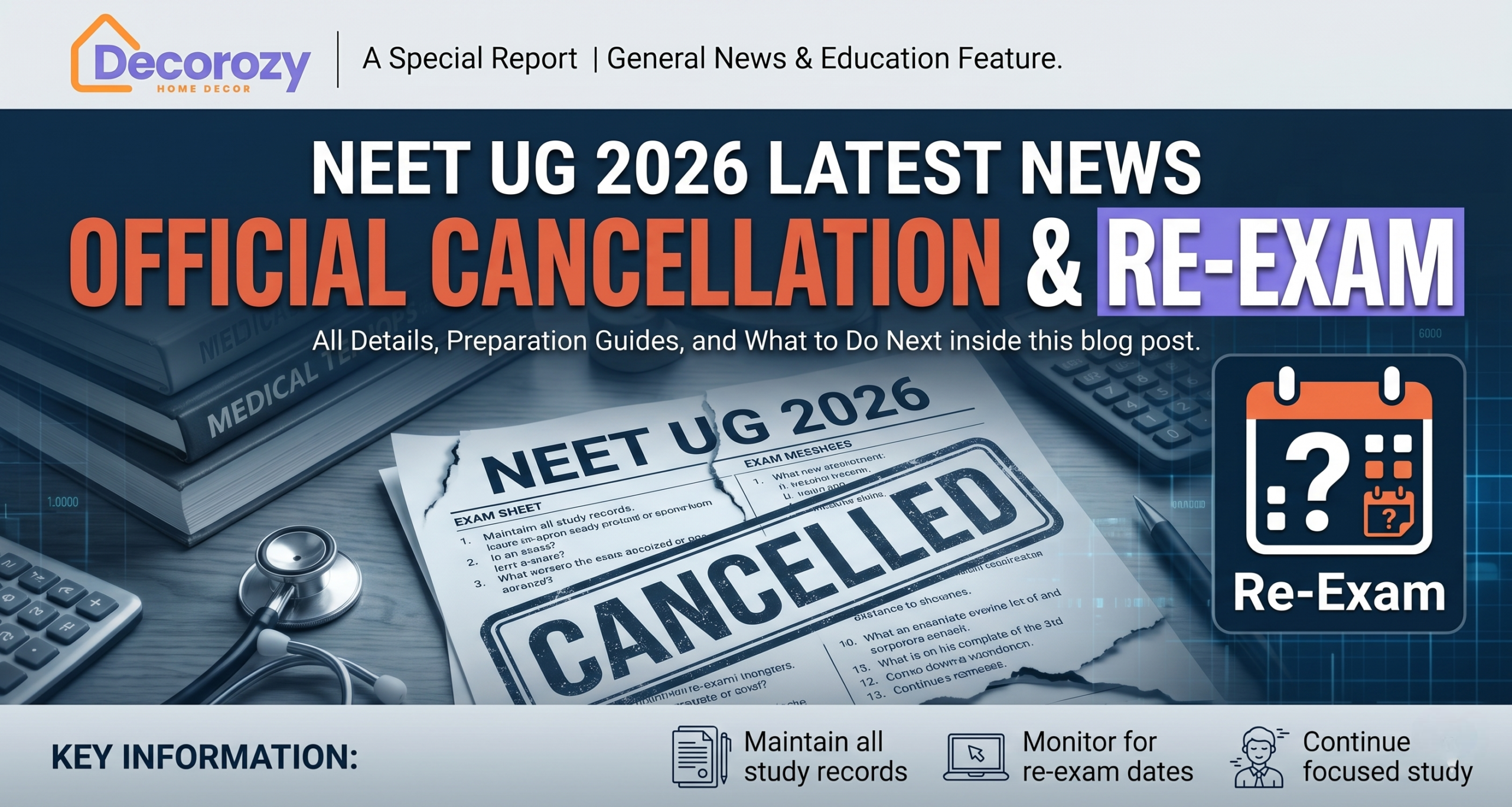 NEET UG 2026 Latest News: Official Cancellation & Re-Exam