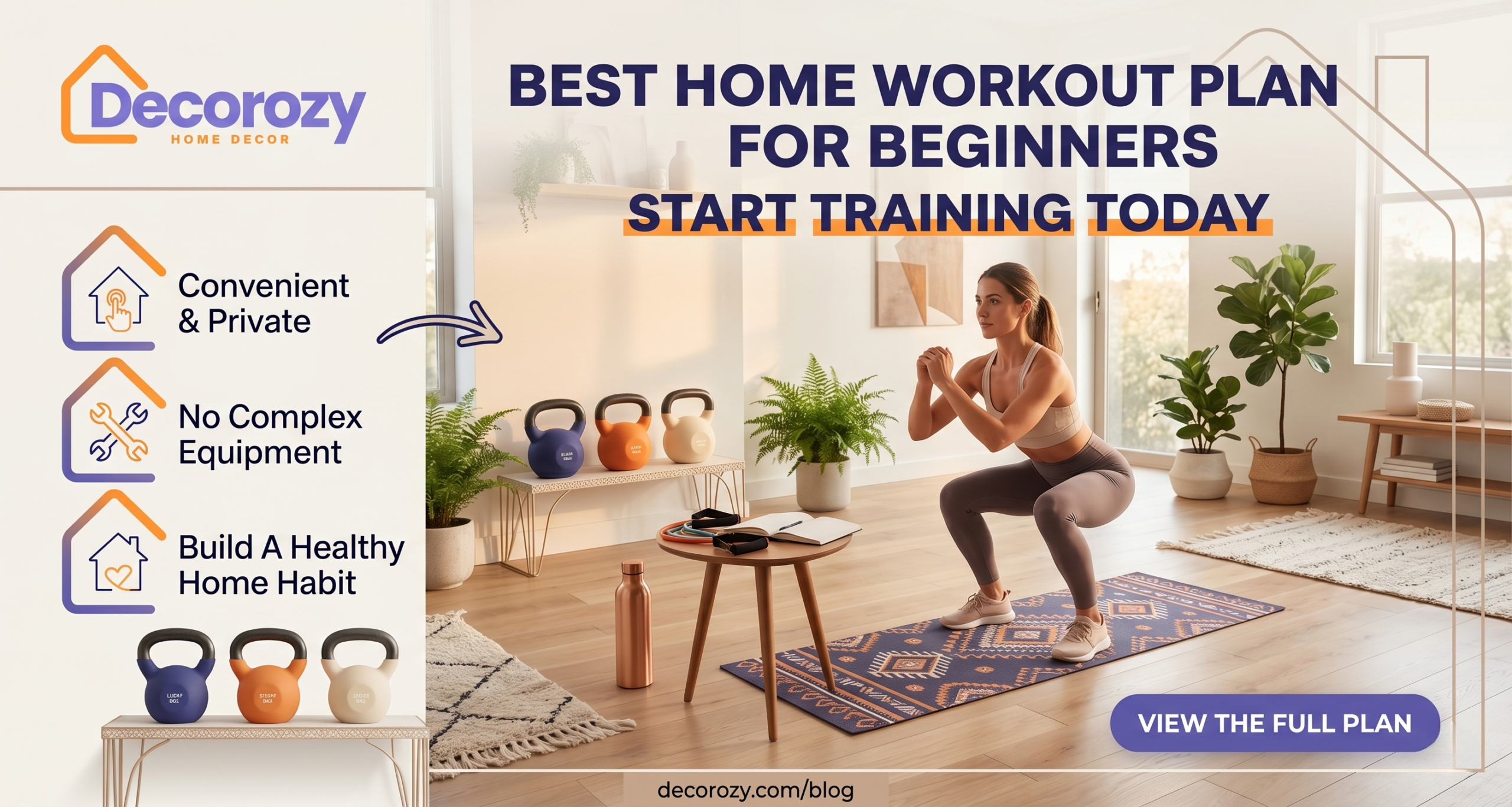 Best Home Workout Plan for Beginners: Start Training Today