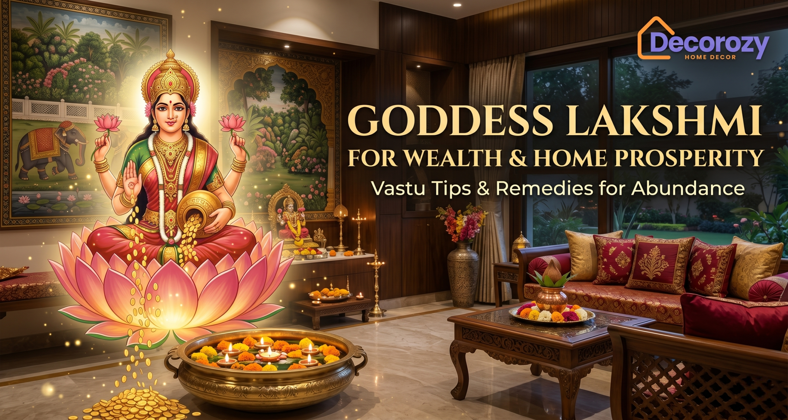 Goddess Lakshmi for Wealth & Home Prosperity