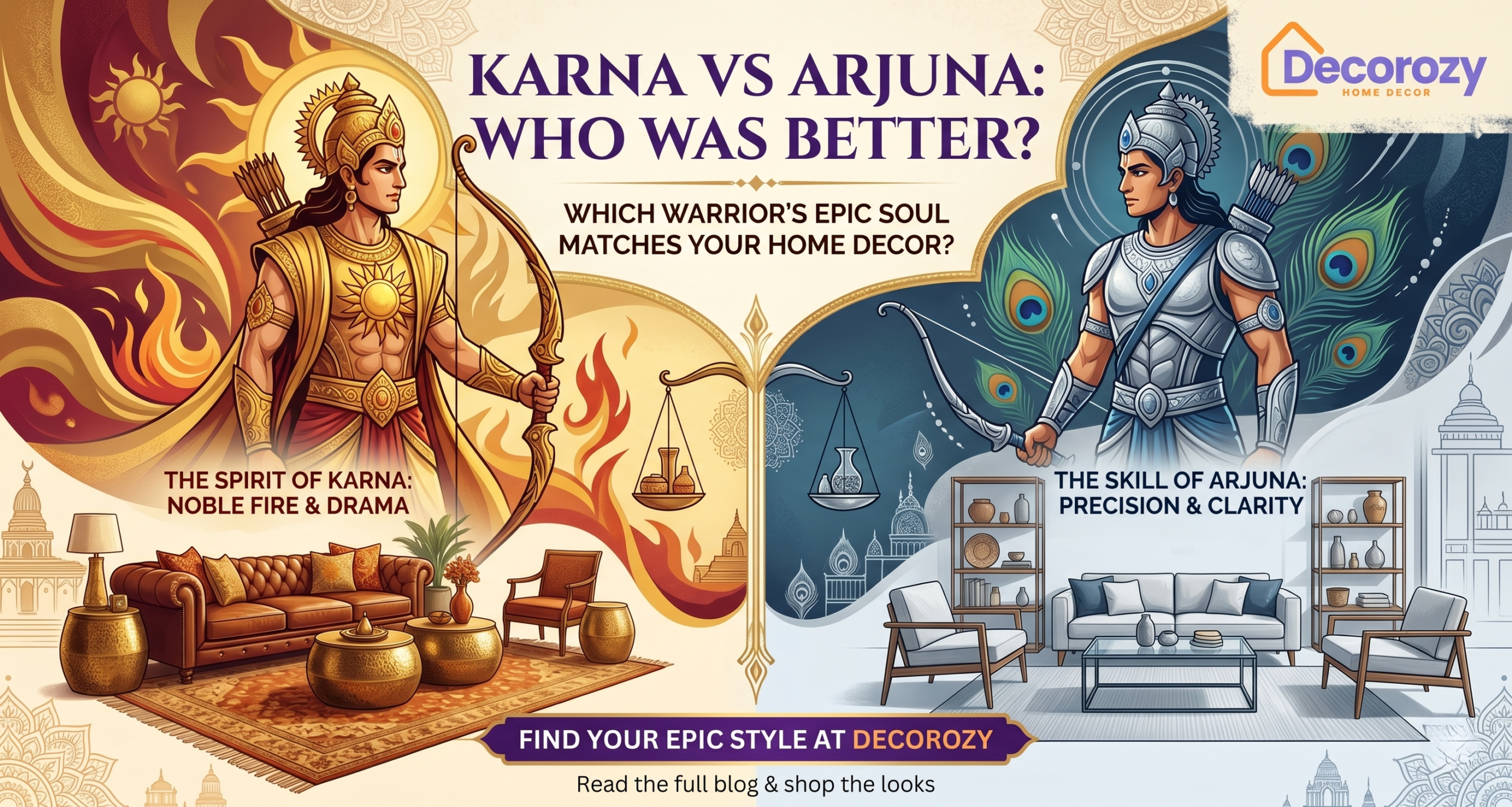 Karna vs Arjuna : Who Was Better? Discover Your Ultimate Home Decor Archetype