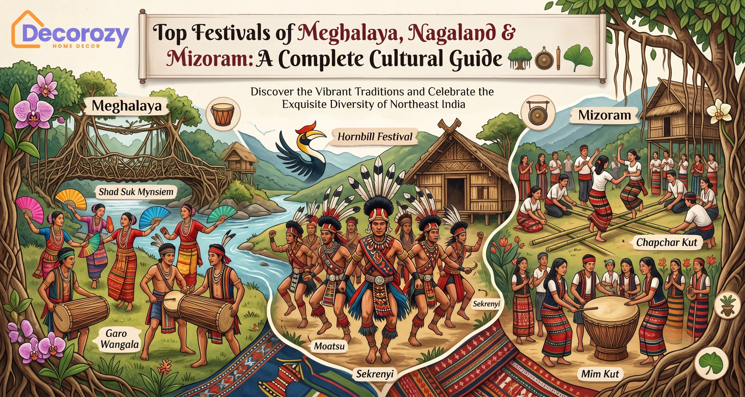 Top Festivals of Meghalaya, Nagaland & Mizoram: A Complete Cultural Guide