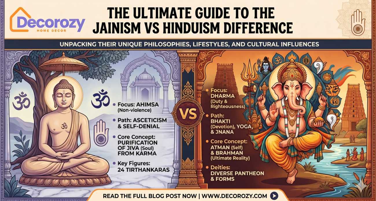 The Ultimate Guide to the Jainism vs Hinduism Difference for Your Sacred Home Space