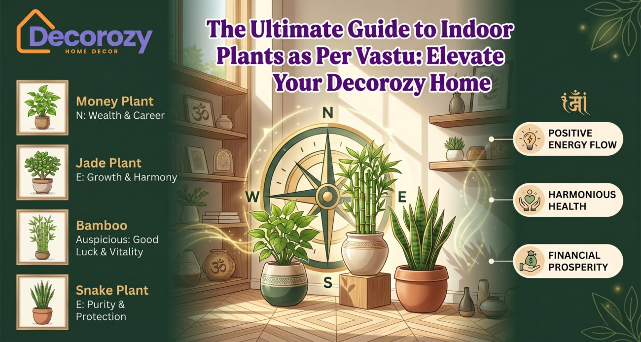 The Ultimate Guide to Indoor Plants as Per Vastu: Elevate Your Decorozy Home
