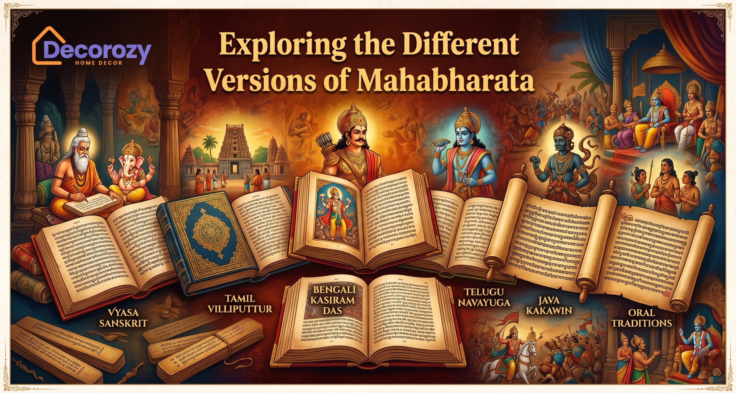 Exploring the Different Versions of Mahabharata: Ancient Aesthetics for Modern Home Decor