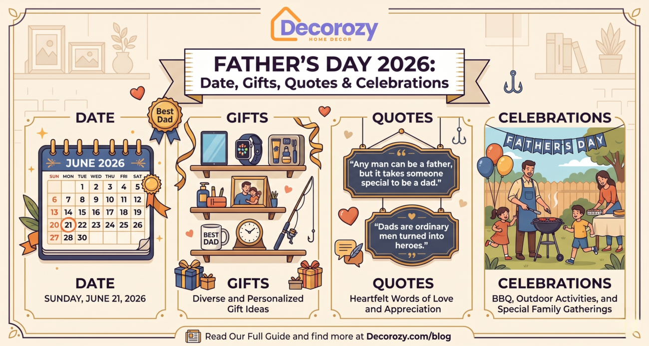 Father’s Day 2026: Date, Gifts, Quotes & Celebrations